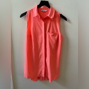 Athleta Urbanite tank, orange/peach, size small